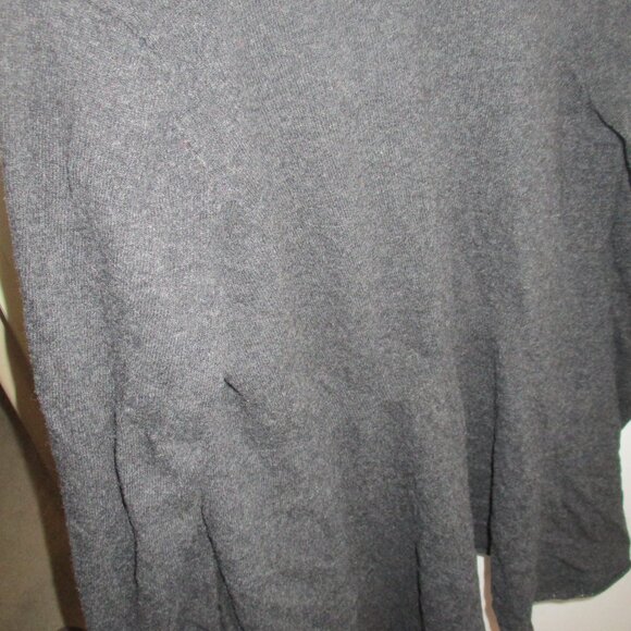 Eileen Fisher Merino Wool And Cashmere Gray Striped Womens Cardigan Size XS - Picture 4 of 4